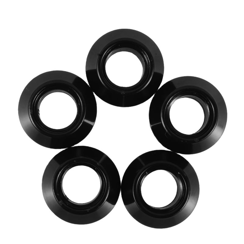 Black Wheel Nut Covers 5pcs Easy Installation for Car Tires Flanges and Hubs - Image 2