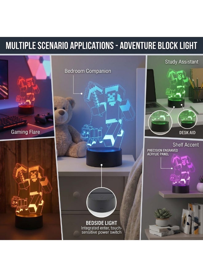 AirYoung Mine Light, Mine Night Light, 3D Illusion Light, Mine Smart 7 Colours LED Lamp, Birthday Gift, Mine Gifts - Image 5