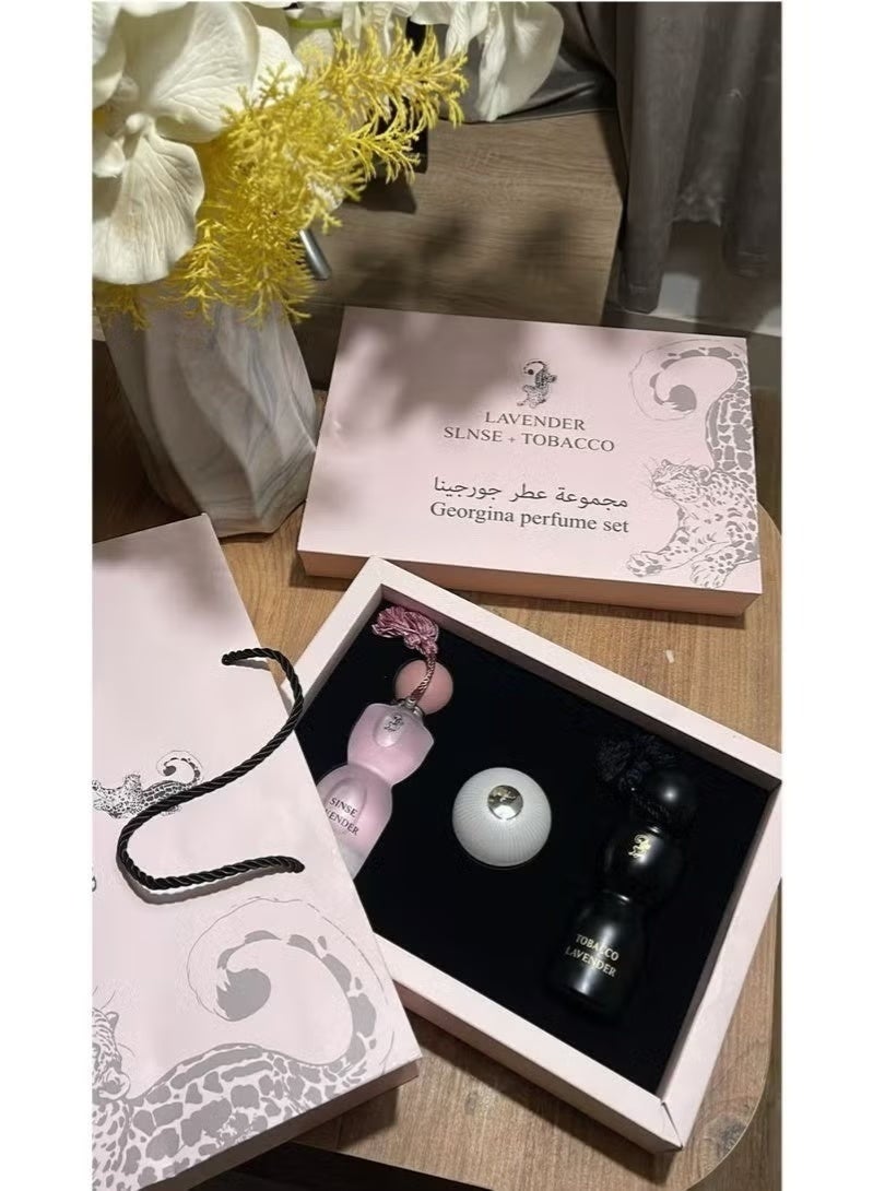مجموعة عطر جورجينا سينس 75 مل + توباكو 75 مل + مخمرية