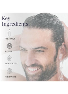 monat Black Shampoo + Conditioner - Mens Shampoo And Conditioner 2 In 1 Black Hair Care. A 2-In-1 Shampoo Conditioner Formulated For Optimal Hair Health In One Step. - Net Wt. 237 Ml / 8.0 Fl. Oz.  - Image 4