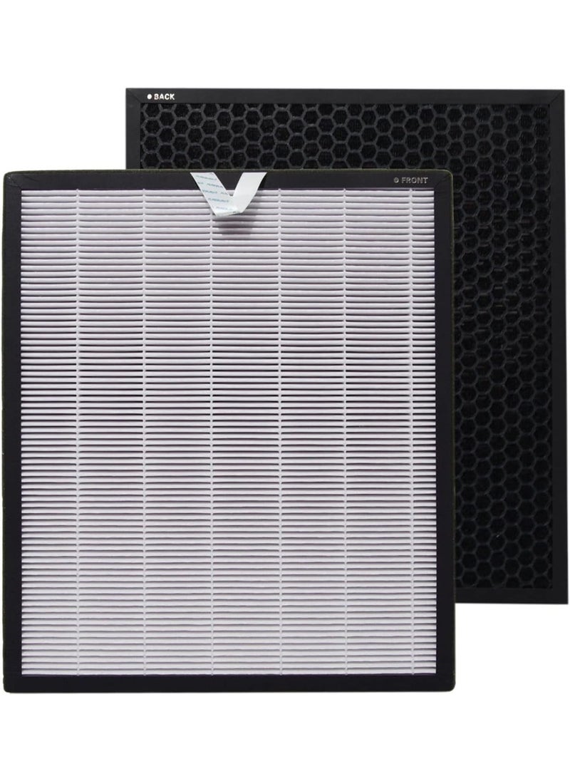 2-Pack Replacement Filters Compatible with LEVOIT Vital 200S Smart True HEPA Air Purifier Part #. Vital 200S-RF, H13 HEPA Activated Carbon 3-Stage Filtration