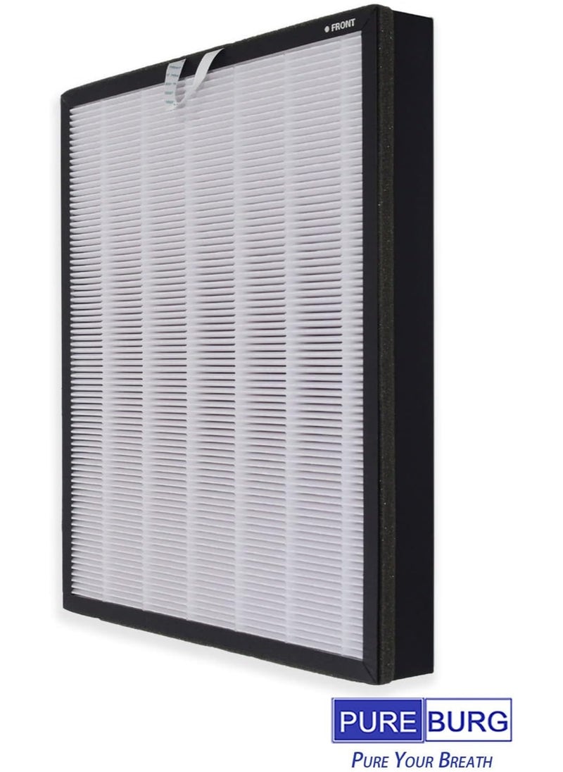 2-Pack Replacement Filters Compatible with LEVOIT Vital 200S Smart True HEPA Air Purifier Part #. Vital 200S-RF, H13 HEPA Activated Carbon 3-Stage Filtration