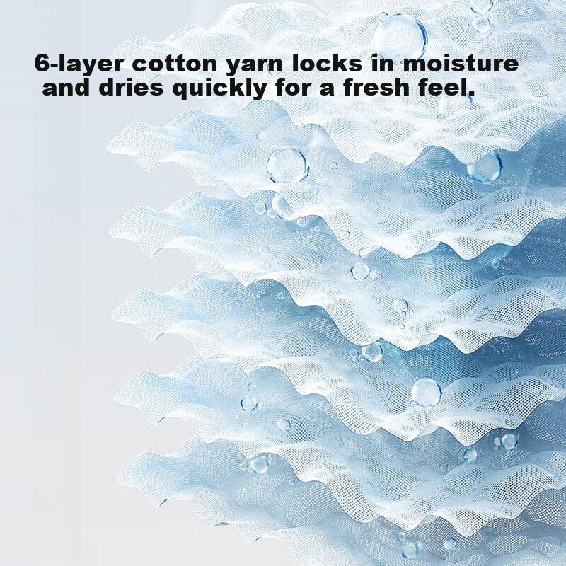 JD Jing Zao Beigu Beigu Baby Bath Towel Pure Cotton Bubble Gauze 6-Layer Newborn Bathing Large Children's Towel 110110cm - Image 3