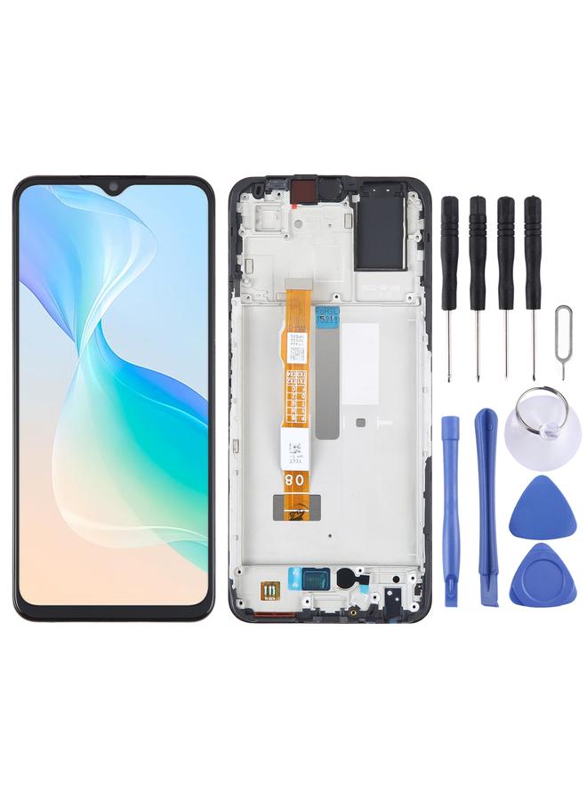 إيروريكس شاشة LCD بديلة OEM لهاتف Vivo Y33S مع محول رقمي كامل مع إطار - Image 1
