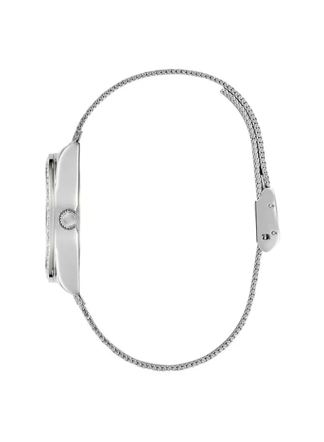 GUESS GUESS Mesh Analog Silver Dial Women's Watch-Gw0748L1, Band Color:Silver