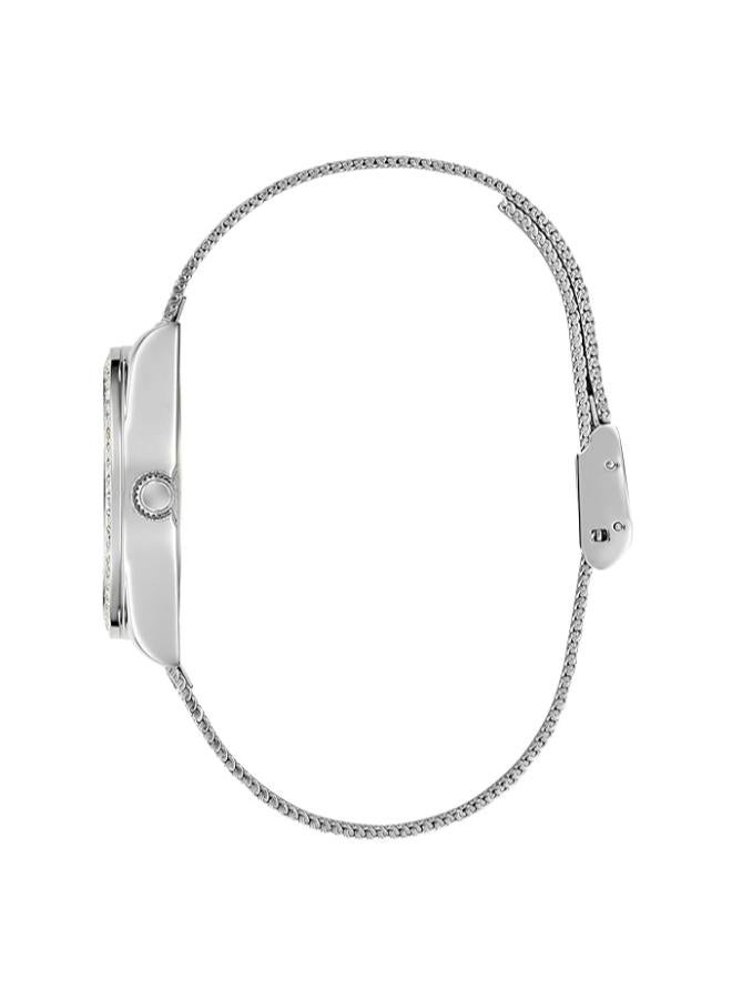 GUESS Mesh Analog Silver Dial Women's Watch-Gw0748L1, Band Color:Silver - Image 2