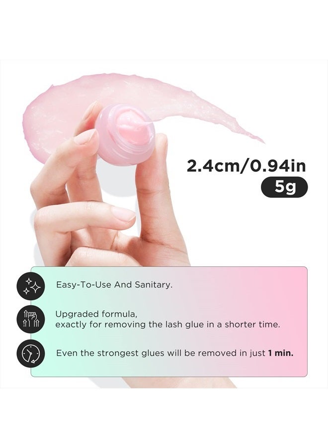 LASHVIEW Eyelash Extension Remover Cream, Special LILY Flavor Cream, Lash Extension Remover Cream Low Irritation Cream for Sensitive Skin Professional Eyelash Extensions Dissolves for Salon,5g  - Image 3