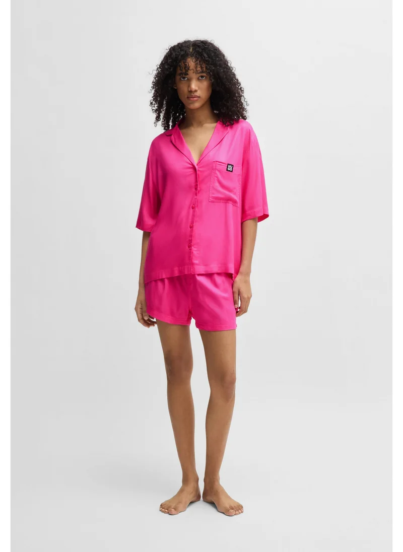 هوجو Short pyjamas with logo labels