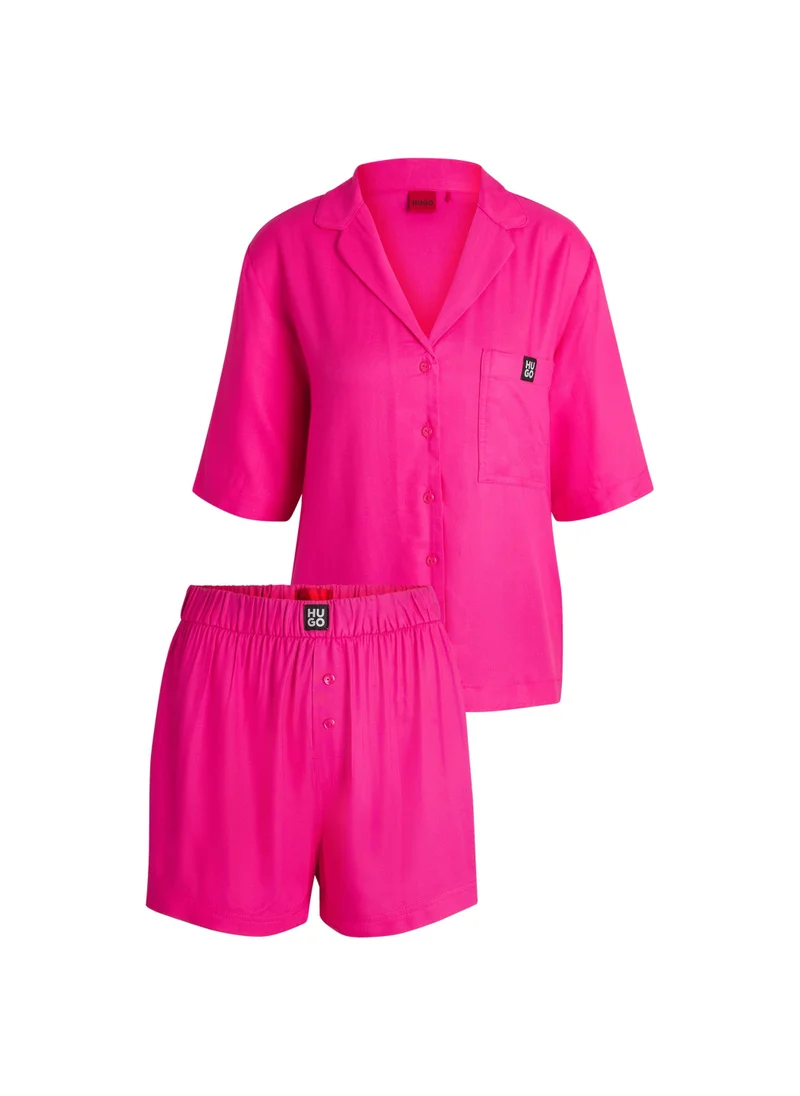 HUGO Short pyjamas with logo labels