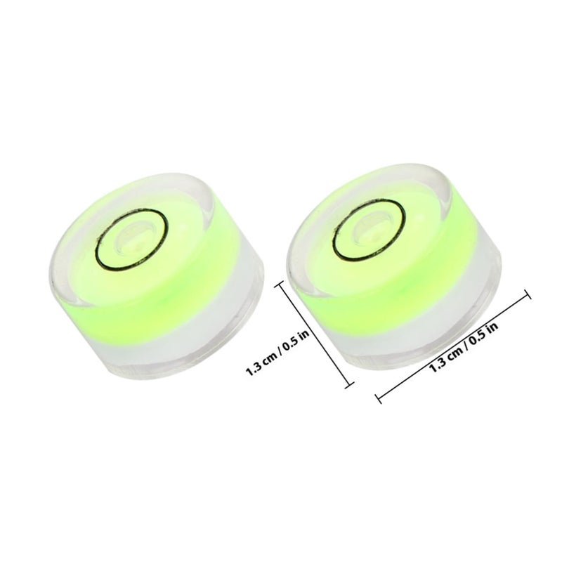 Universal Circular Bubble Level 15x8mm Green Spirit Vials 16 Pcs for Tripod and Measuring Tools - Image 3
