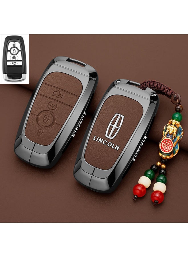 Lincoln High end car key protection case suitable for Lincoln adventurers, 24/25 Navigator Z, Navigator, and Aviator car key shell cases - Image 1