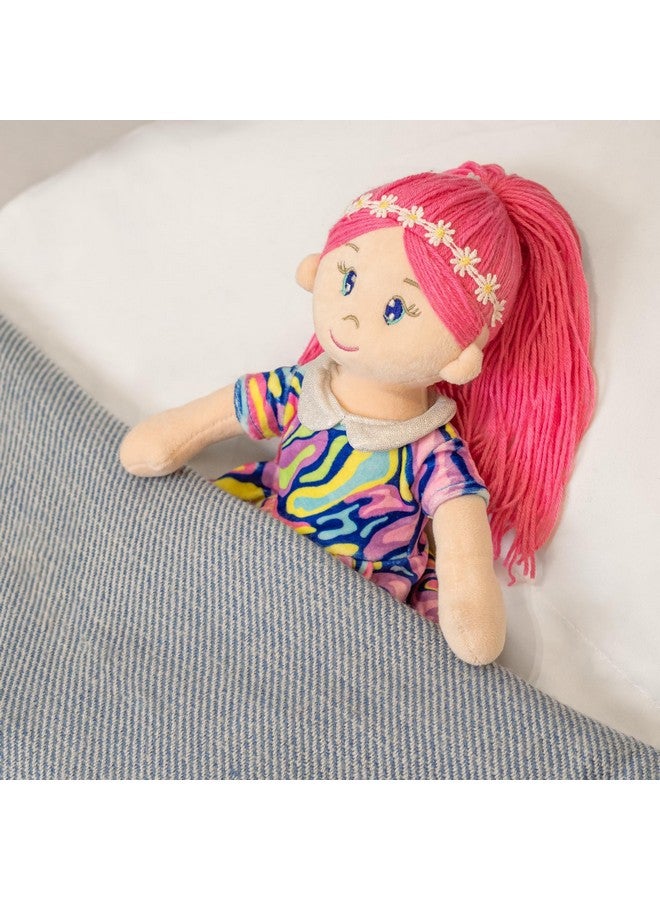 Mirada Mirada Rosa Gudiya/Doll Super Soft Toy for Baby Girls/Kids | Stuffed Plush | Ideal for Birthdays, Rakhi/Raksha Bandhan & Special Occasions-38cm- Purple Dress  - Image 3
