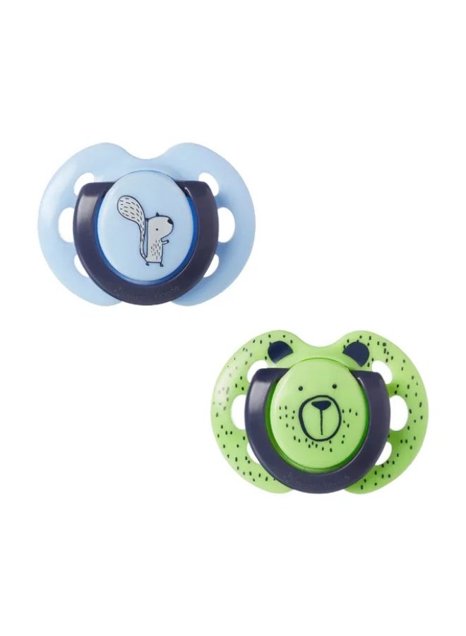Tommee Tippee - Fun Style Soother - Pack of 2 - Blue