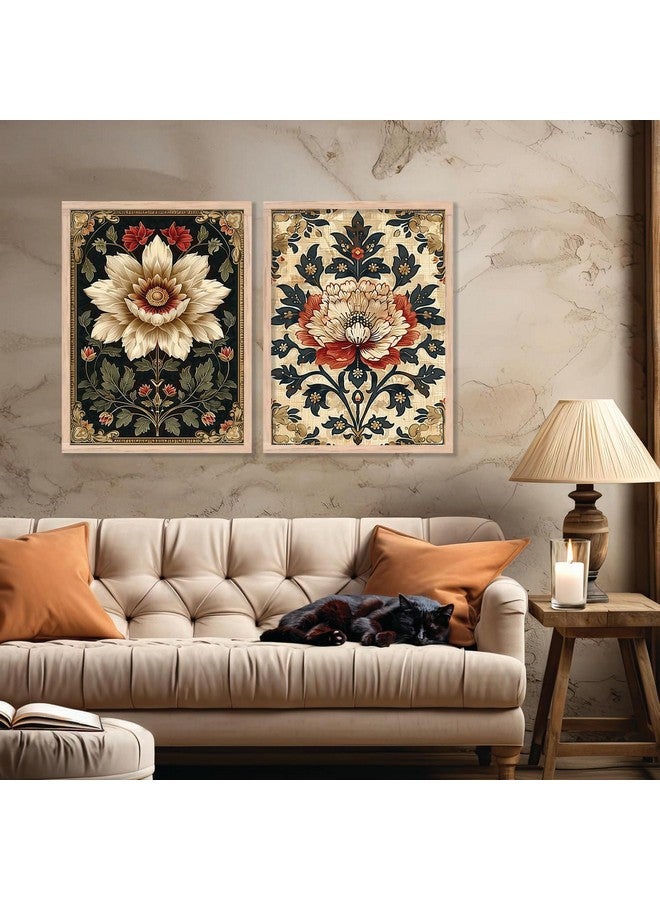 kotart - Pichwai Painting for wall Decoration |Traditional Indian Art Wall Décor Paintings | Traditional Indian Art Pichwai Wall Décor Paintings set of 2 (13x17 inch, F) - Image 5