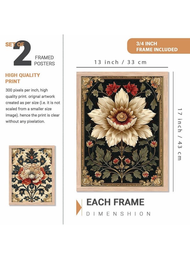 kotart - Pichwai Painting for wall Decoration |Traditional Indian Art Wall Décor Paintings | Traditional Indian Art Pichwai Wall Décor Paintings set of 2 (13x17 inch, F) - Image 2