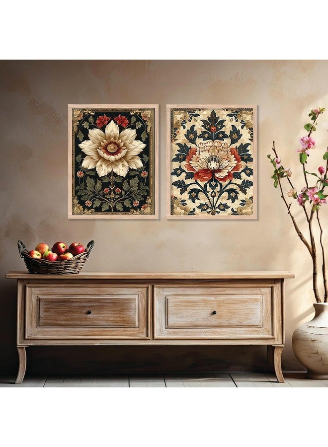 kotart - Pichwai Painting for wall Decoration |Traditional Indian Art Wall Décor Paintings | Traditional Indian Art Pichwai Wall Décor Paintings set of 2 (13x17 inch, F) - Image 3