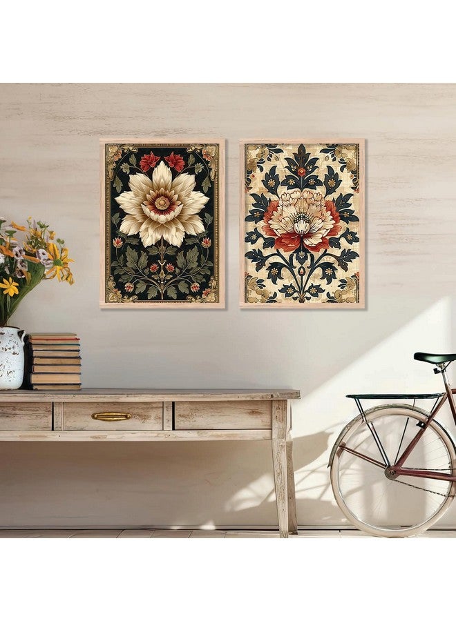 kotart - Pichwai Painting for wall Decoration |Traditional Indian Art Wall Décor Paintings | Traditional Indian Art Pichwai Wall Décor Paintings set of 2 (13x17 inch, F) - Image 4