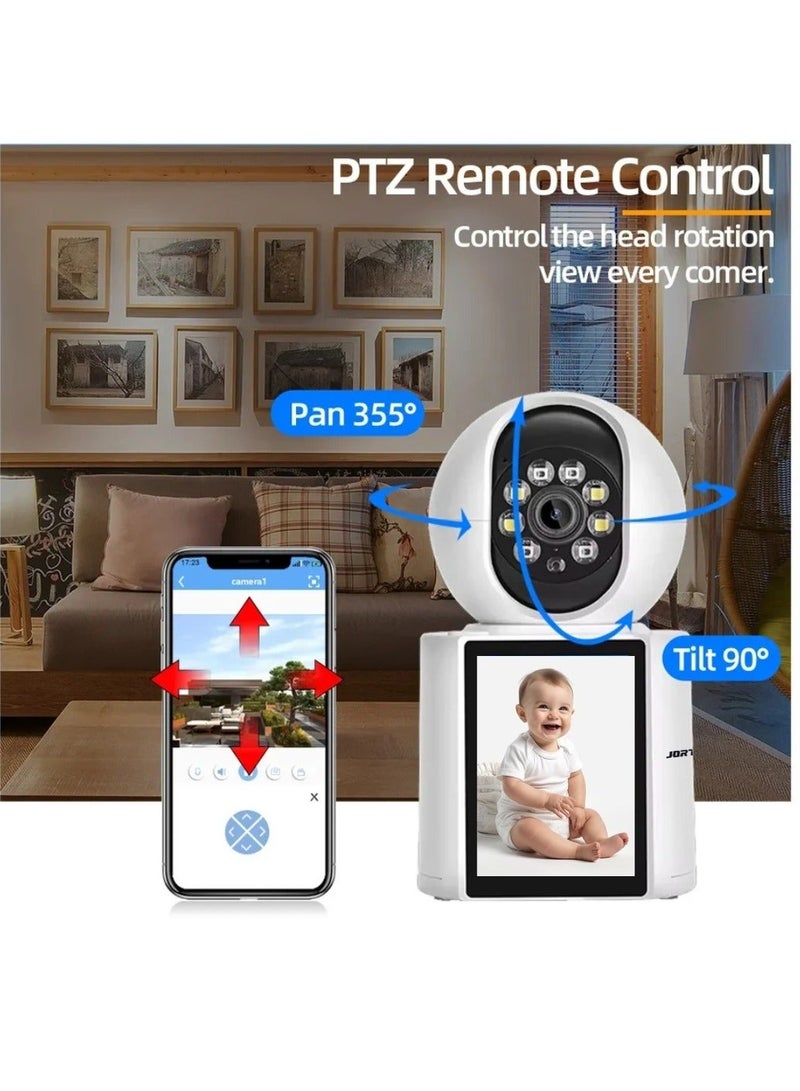 JORTAN 5MP Video Call Smart Camera, Free Video Calling, Motion Detection, Color and IR Night vision, Mobile Alarm, HD Resolution - Image 3