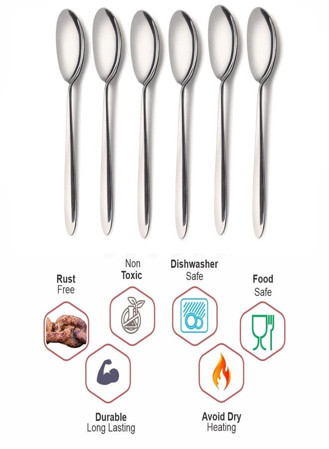 ZEVORA Stainless Steel Dinner Spoon Set of 12 Pcs. (16 cm) - Image 2
