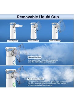 Arabest Portable Nebulizer Machine For Travel And Household Use With Autoclean Mode  - Image 4