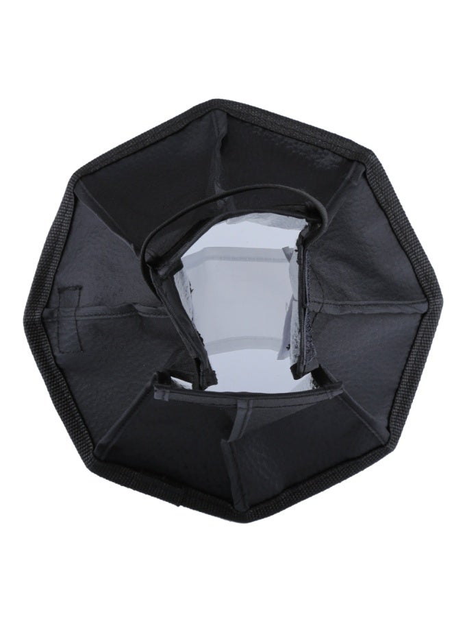 بولوز مُرشّح ضوء مُنوَّر ثُماني الأضلاع بطول 20 سم – مُعدّل ضوء قابل للطي لفلاش الكاميرا – صندوق ناعم متنقل لتوزيع الضوء بشكل متساوٍ وتقليل الظلال – ملحق إضاءة للتصوير الفوتوغرافي - Image 4