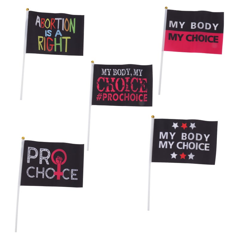 10Pcs Women Rights Flag Feminist Garden Flag Abortion Law Garden Banner for Outdoor Yard Decoration Type A - Image 4