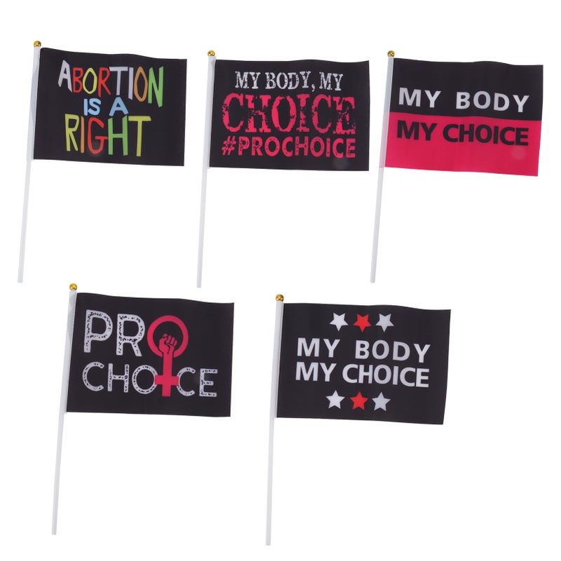 10Pcs Women Rights Flag Feminist Garden Flag Abortion Law Garden Banner for Outdoor Yard Decoration Type A - Image 3