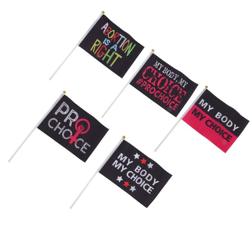 10Pcs Women Rights Flag Feminist Garden Flag Abortion Law Garden Banner for Outdoor Yard Decoration Type A - Image 5