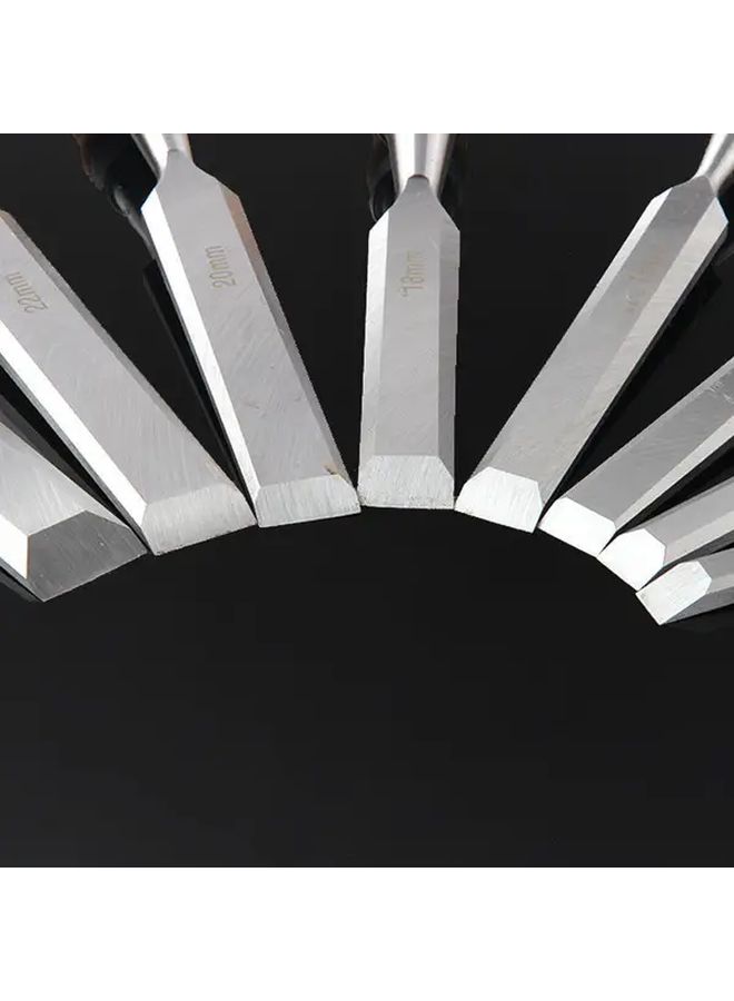 24mm Woodworking Chisel With Wooden Handle Flat Shovel Groove Cutter Punching Tool Kit Ergonomic Precision Wood Carving Durable Metal Construction - Image 2
