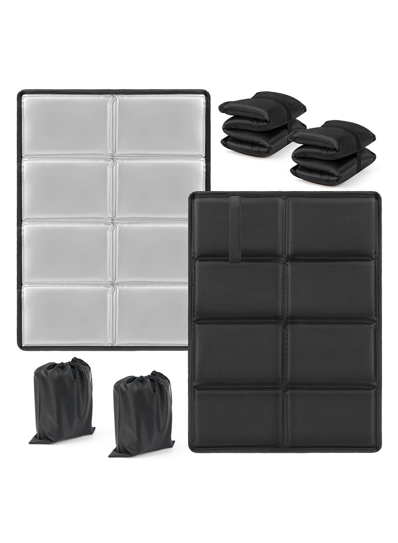 Relex Outdoor Seat Cushions, Pack of 2, Portable Seat Cushion, Seat Cushion for Children and Adults with Storage Bag, Foldable Waterproof Seat Cushion, Comfort and Style for Your Outdoor Use - Image 1