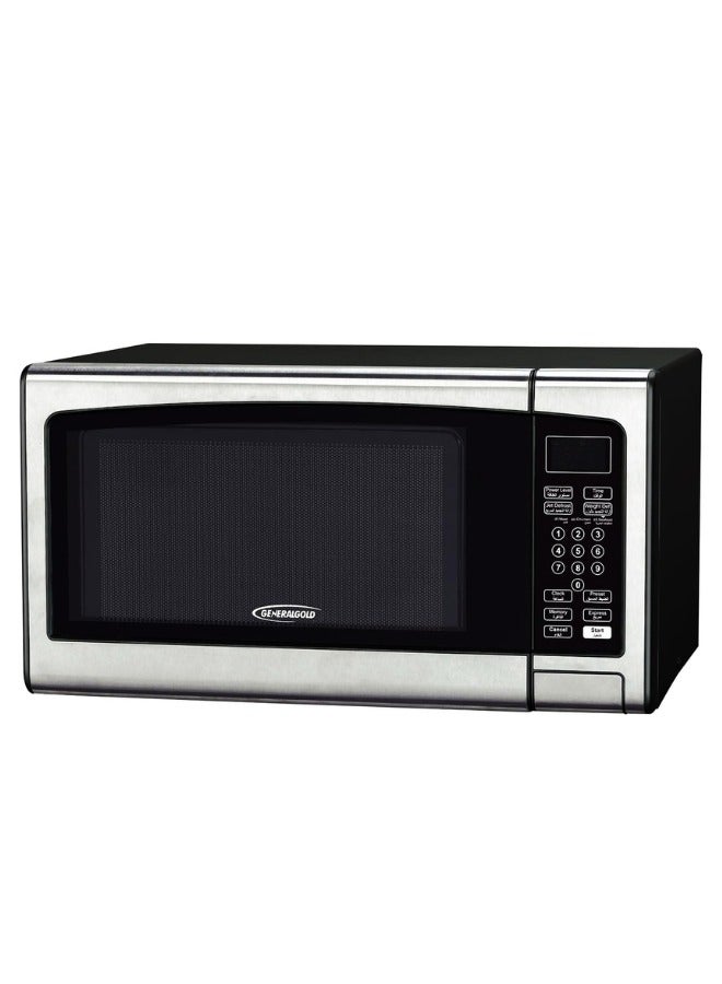 GeneralGold General Gold 34L Microwave Oven, 1000W Power, Digital Control, Black Stainless Steel Finish, Large Capacity 34 Liter Microwave for Fast Cooking & Reheating, Solo Microwave for Home & Office Use  - Image 1