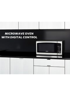 GeneralGold General Gold 34L Microwave Oven, 1000W Power, Digital Control, Black Stainless Steel Finish, Large Capacity 34 Liter Microwave for Fast Cooking & Reheating, Solo Microwave for Home & Office Use  - Image 3