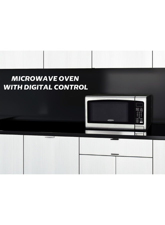 GeneralGold General Gold 34L Microwave Oven, 1000W Power, Digital Control, Black Stainless Steel Finish, Large Capacity 34 Liter Microwave for Fast Cooking & Reheating, Solo Microwave for Home & Office Use  - Image 3