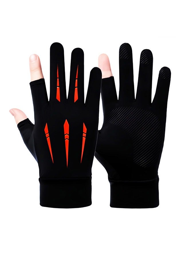 صوجي قفازات حماية من الشمس للرجال والنساء، قفازات حماية من الأشعة فوق البنفسجية للجولف والقيادة وركوب الخيل وصيد الأسماك والمشي لمسافات طويلة وركوب الدراجات - Image 1