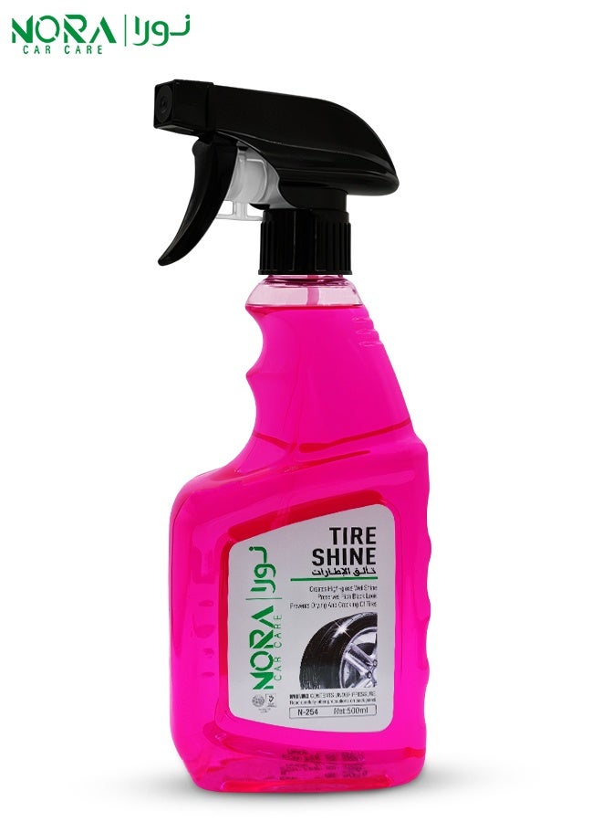 NORA Tire Shine Long-Lasting, Wet-Black Shine for Tires Instant Protection,500ml, N-254 - Image 1