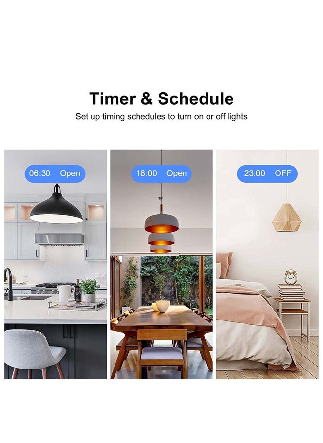 Generic - Smart Switch Work with Alexa Echo Google Home Assistant Touchable (White 2 Gang) - Image 1