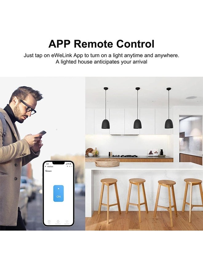 Generic - Smart Switch Work with Alexa Echo Google Home Assistant Touchable (White 2 Gang) - Image 1