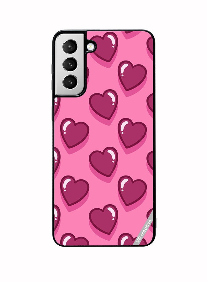 VR CREATIVE Protective Case Cover For Samsung Galaxy S22 Plus 5G Lovely Hearts Design Multicolour - Image 1