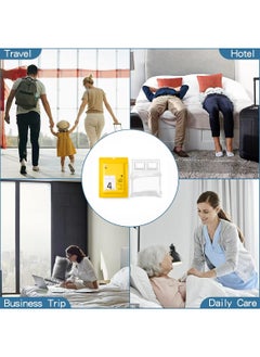 Sharpdo 4 PCS Disposable Bed Sheets Travel Sheets for Hotel, Disposable Sheets for Bed Travel Bedding Cover Portable Sheet with 1 Quilt Cover, 1 Sheet and 1 Pillowcase for Travel Business Trip Spa Hotel 220*240cm  - Image 2