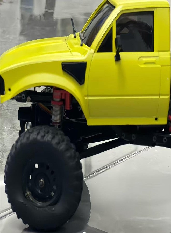 RCJUMPANT SCX24 Body, IR60-24 133mm Wheelbase Pickup Hard Body Shell with Bed Rack - ABS Plastic for 1/24 RC Crawler Axial SCX24 C10 Bronco Wrangler Base Camp 4Runner (Purple-Black) - Image 5