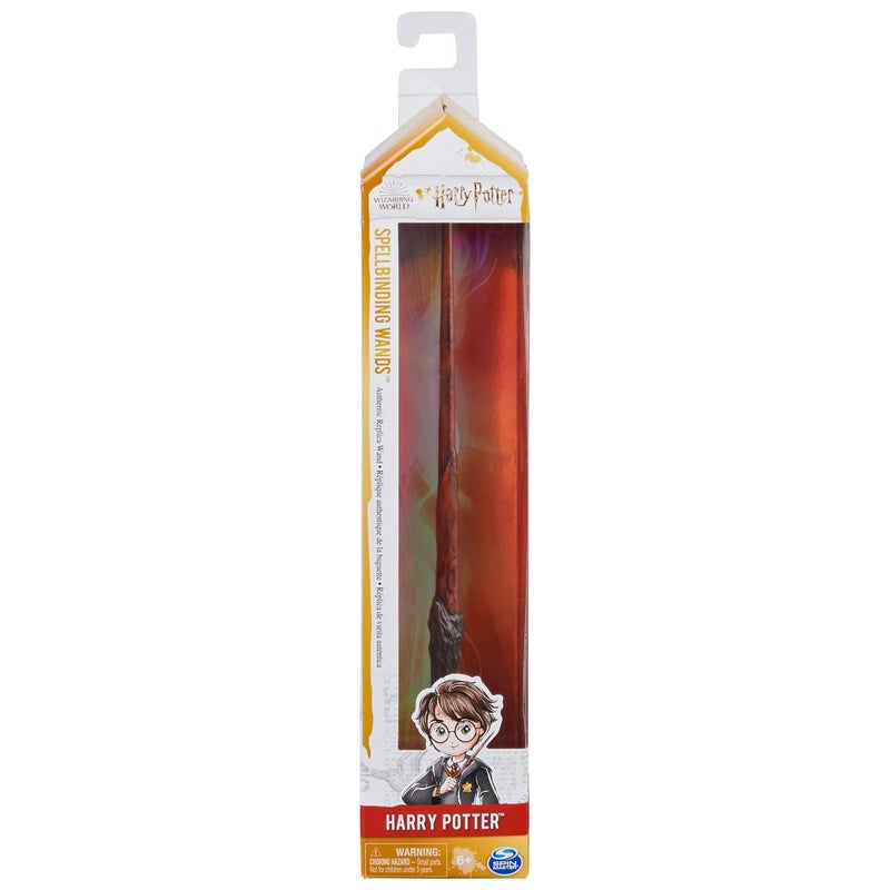 Wizarding World Harry Potter, 12-inch Spellbinding Harry Potter Wand & Spell Card, Accessory for Halloween Costumes for Girls & Boys - Image 2