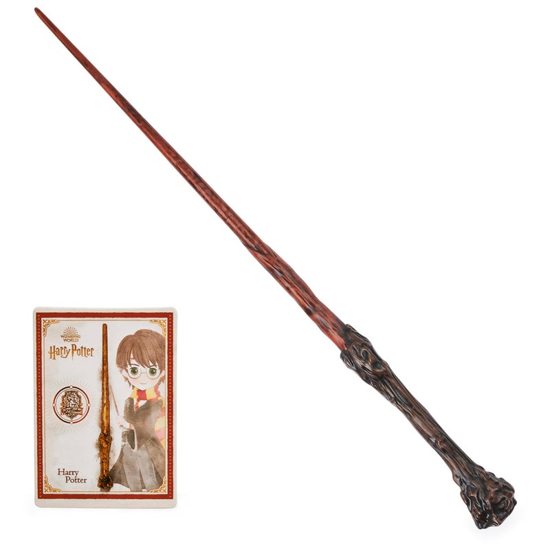 Wizarding World Harry Potter, 12-inch Spellbinding Harry Potter Wand & Spell Card, Accessory for Halloween Costumes for Girls & Boys - Image 1