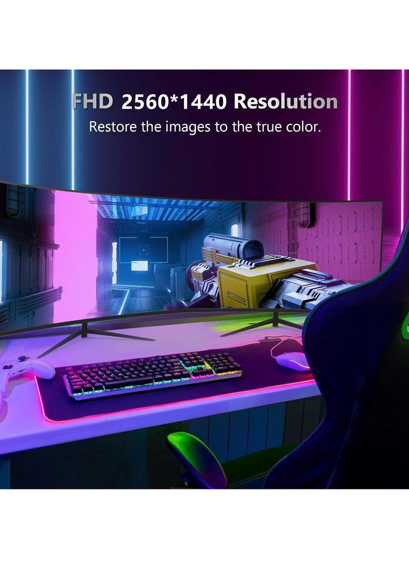 27 بوصة سطح منحن لعبة عرض 16 : 9 2560x1440 165Hz 1MS LED FreeSync FreeSync FreeSync عرض متقدمة ميناء HDMI - pzsku/Z0D919C155ECA41A63FFEZ/45/_/1731289236/7c6af5f8-1452-455a-81c0-3453aff9fa26