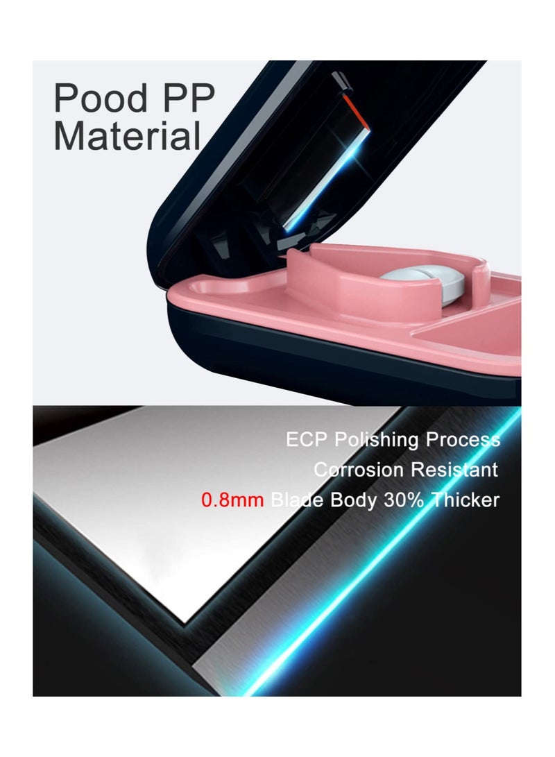 Excefore Pill Cutter, Best Pill Splitter, Cuts Vitamins Tablets, Portable Pretty Pill Crusher with Shield for Small or Large Pills, Purse, Pocket(Blue） - Image 5