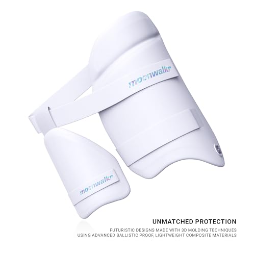 moonwalkr Thigh Guard 2.0 Protective Gear for Batter’s Height (4’5"-4’8”) Cricket Thigh Pad Cricket Accessories & Equipment Safeguarding Both Your Outer and Inner Thighs White (XS, Right Hand) - Image 5