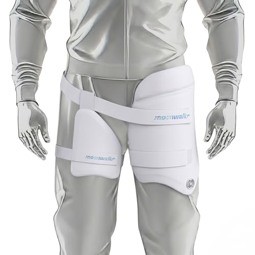 moonwalkr Thigh Guard 2.0 Protective Gear for Batter’s Height (4’5"-4’8”) Cricket Thigh Pad Cricket Accessories & Equipment Safeguarding Both Your Outer and Inner Thighs White (XS, Right Hand) - Image 4