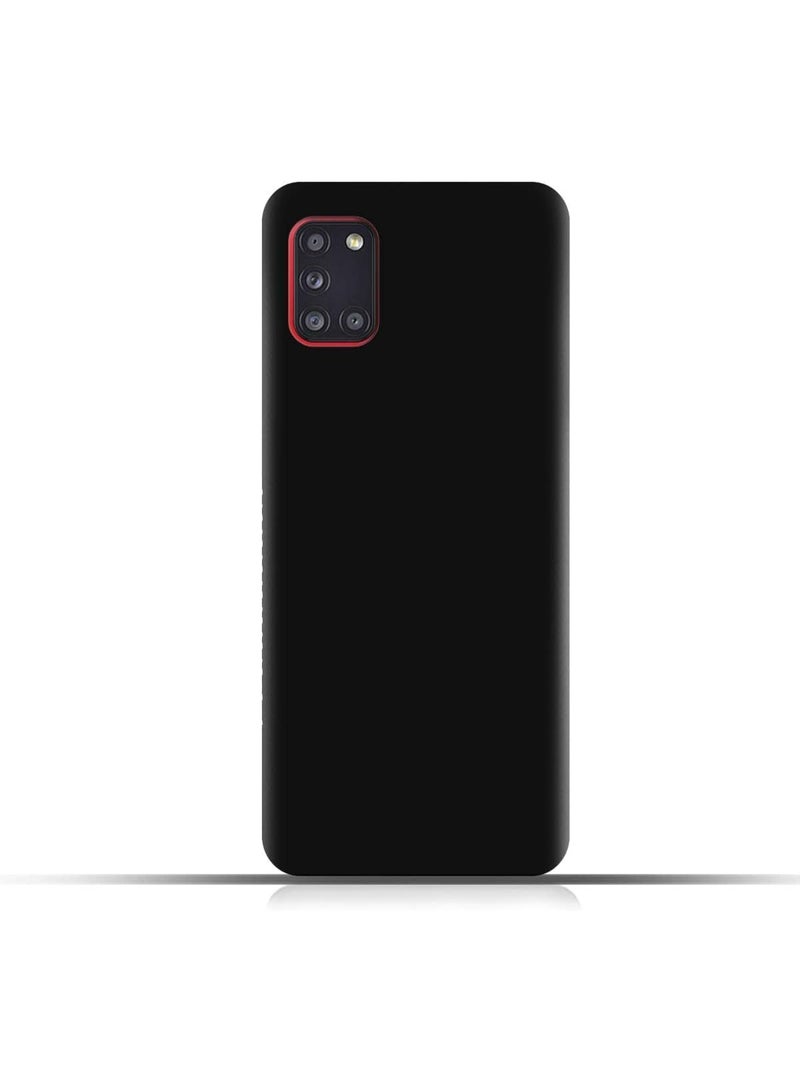 Protective Cover For Samsung  Galaxy A31 , Slim Fit Soft Back TPU Case Flexible Silicone Cover Compatible For Samsung Galaxy A31 - Black