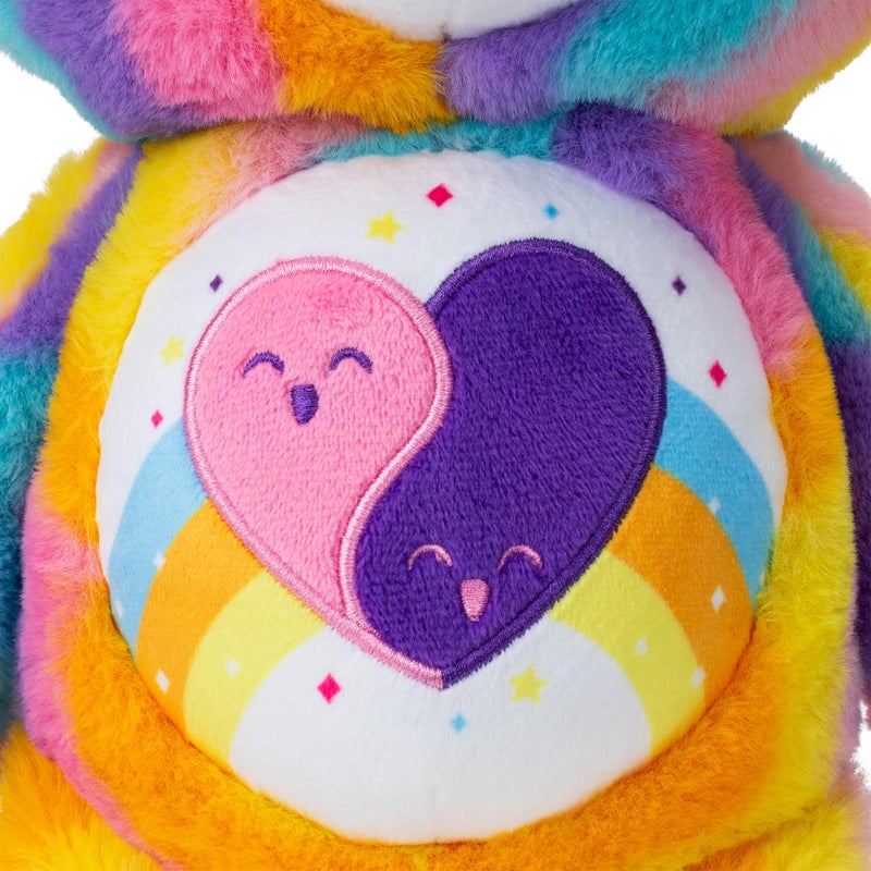 Basic Fun Care Bears 14" Friends Forever Bear Plushie - Tie-Dye Multicolored Made from Recycled Materials! Soft and Huggable! – Good for Girls and Boys, Employees, Collectors, Ages 4+ - Image 3