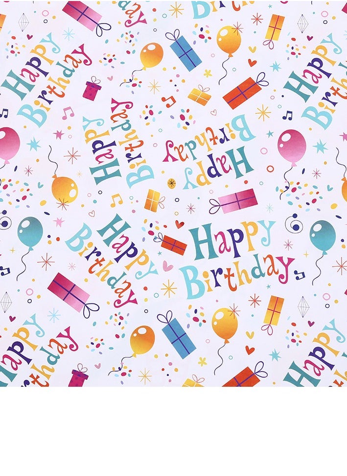 Playpro Set of 6pcs 50 x 70cm Ballon Wrapping Paper for Birthdays 