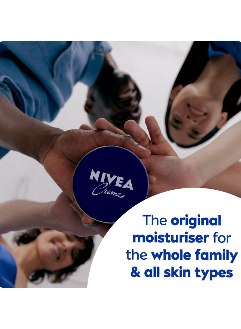 Nivea Moisturising Cream Universal All Pourpose Moisturizer For Face Body Hands Pack of 2 - Image 4